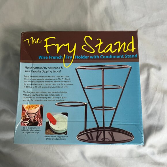 3/$15 New In Box The Fry Stand Metal Wire French Fry Stand - Picture 3 of 6